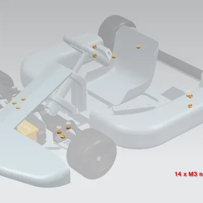 OpenRC GoKart - Xe Kart Điều Khiển Từ Xa Tự In