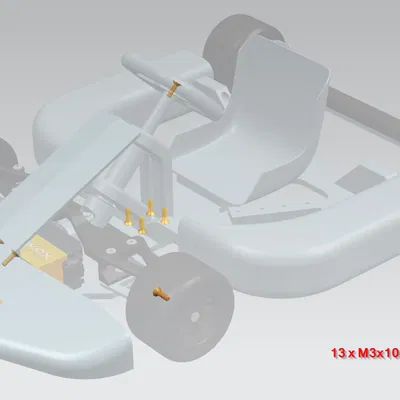 OpenRC GoKart - Xe Kart Điều Khiển Từ Xa Tự In