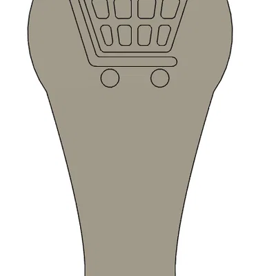 Móc khóa xe đẩy hàng/Llavero para carritos