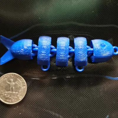 Mồi câu cá hai lưỡi có khớp nối