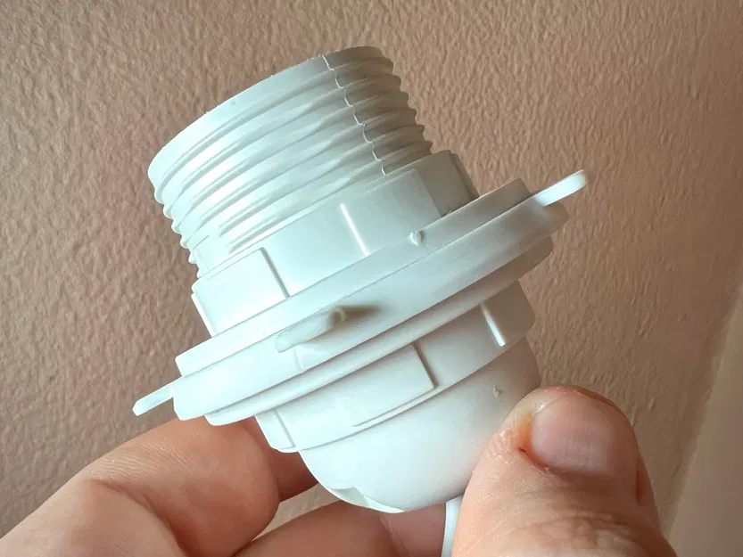 Adapter Đèn Mặt Trăng Cho Đui Vặn E27 Bằng Nhựa - Image 2