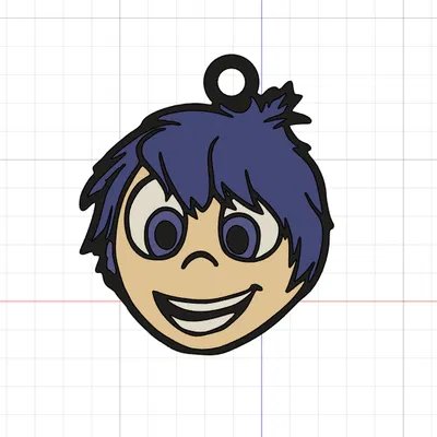 Móc Khóa Niềm Vui (Alegria) In 3D Đa Sắc