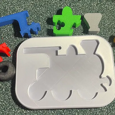 Mô Hình Tàu Hỏa / Đầu Máy Xếp Hình Cho Bé