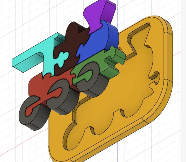 Mô Hình Tàu Hỏa / Đầu Máy Xếp Hình Cho Bé - Image 3