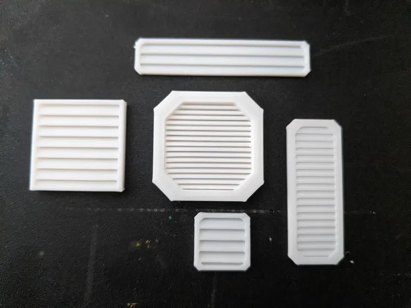 Vent Greebles - Mẫu Chi Tiết Cho Mô Hình - Image 1