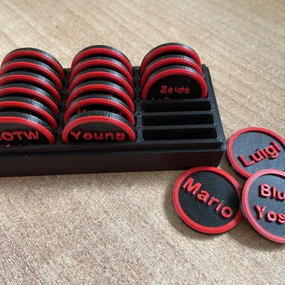 Hộp đựng xu Amiibo + Xu đi kèm