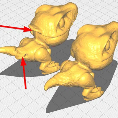 Khủng Long Bạo Chúa T-Rex Nhỏ Dễ Thương - Chi Tiết và Low Poly