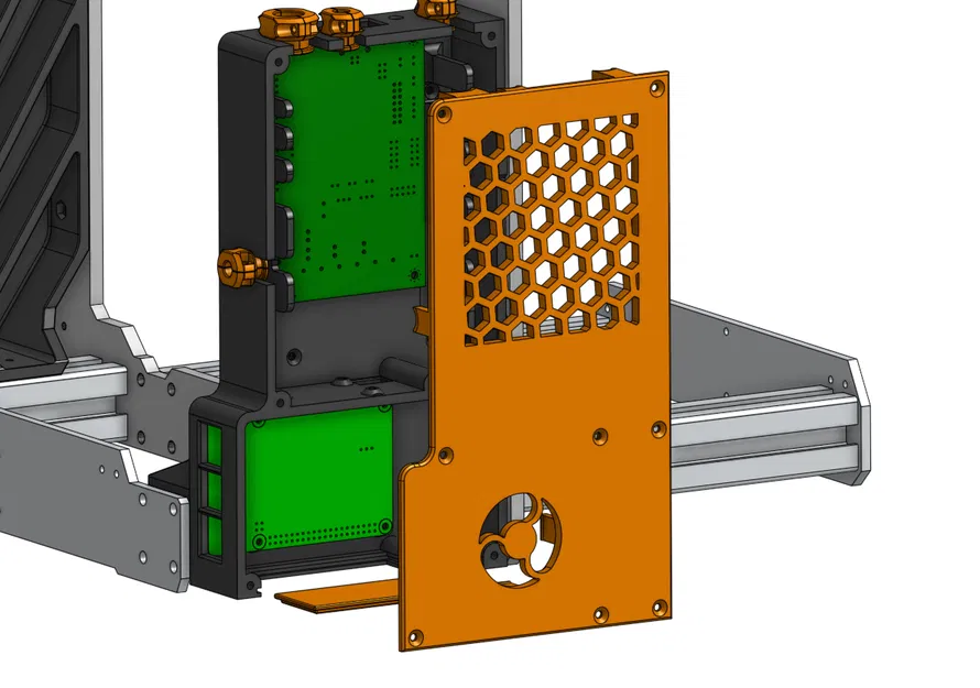 Hộp đựng Einsy cho Prusa MK3/S với Raspberry PI 4B/3B và Thanh đỡ - Image 4