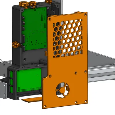 Hộp đựng Einsy cho Prusa MK3/S với Raspberry PI 4B/3B và Thanh đỡ