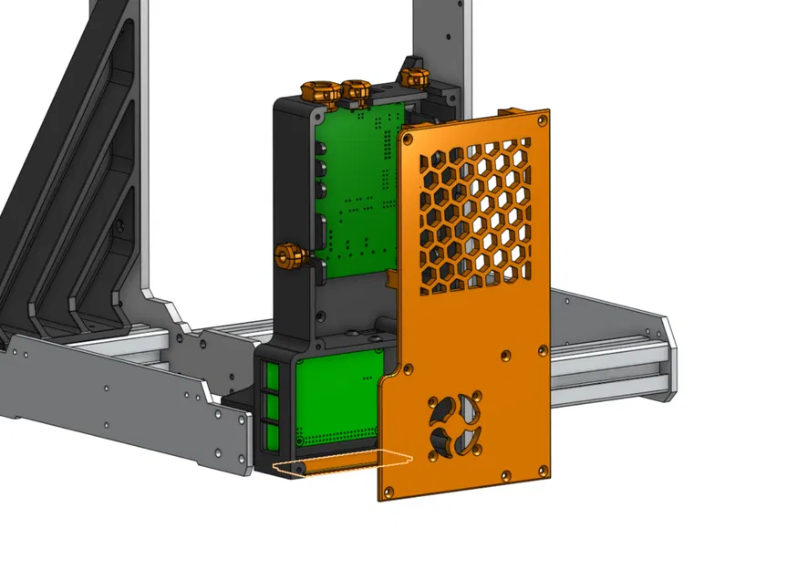 Hộp đựng Einsy cho Prusa MK3/S với Raspberry PI 4B/3B và Thanh đỡ - Image 5