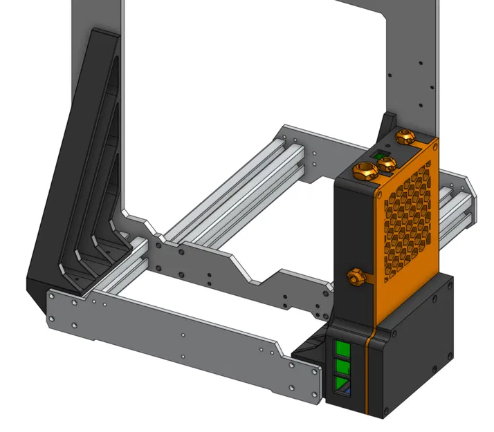 Hộp đựng Einsy cho Prusa MK3/S với Raspberry PI 4B/3B và Thanh đỡ - Image 9