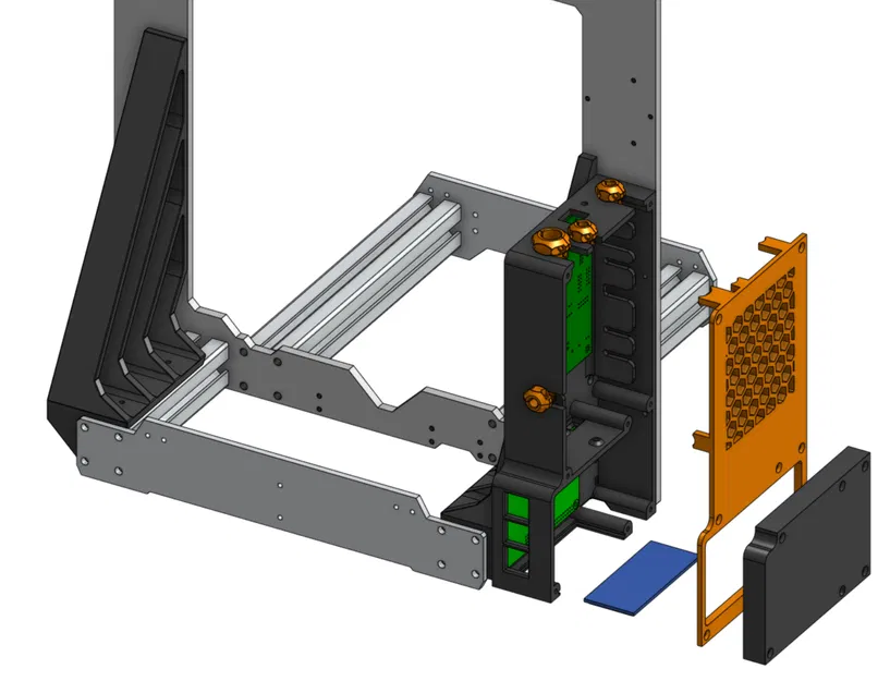 Hộp đựng Einsy cho Prusa MK3/S với Raspberry PI 4B/3B và Thanh đỡ - Image 11