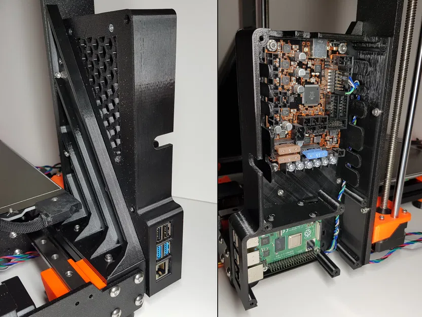 Hộp đựng Einsy cho Prusa MK3/S với Raspberry PI 4B/3B và Thanh đỡ - Image 14