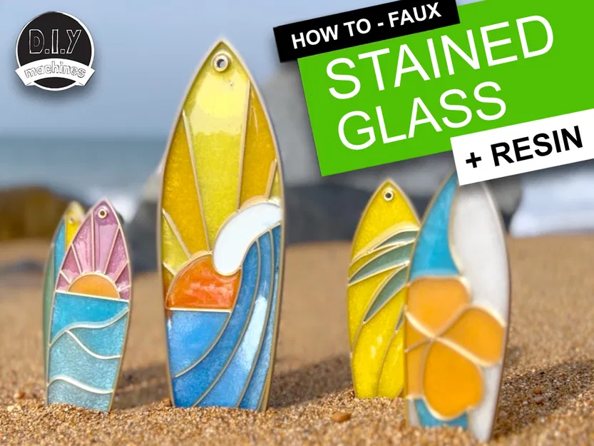 Tạo Cửa Sổ Kính Màu, Bookmark, Biển Hiệu Resin Tuyệt Đẹp - Image 1