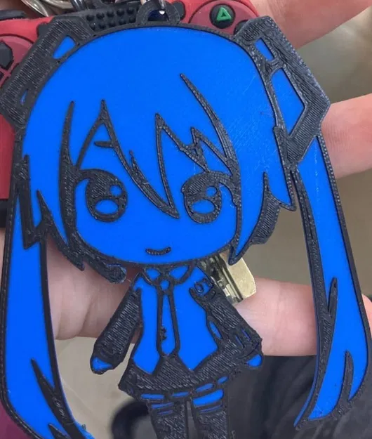 Móc khóa Hatsune Miku in 2 màu (đổi màu) - Image 2