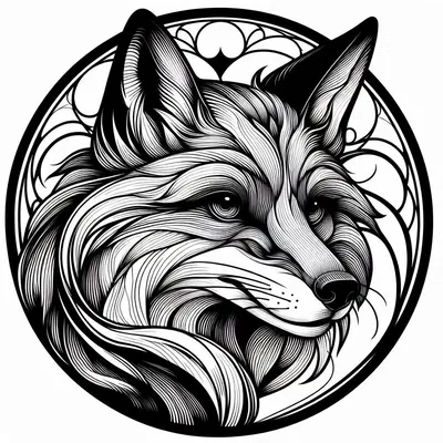 Tranh Đầu Cáo Treo Tường 3D