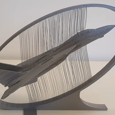 Mô hình String Art Grumman F-14 Tomcat Mặt Bên