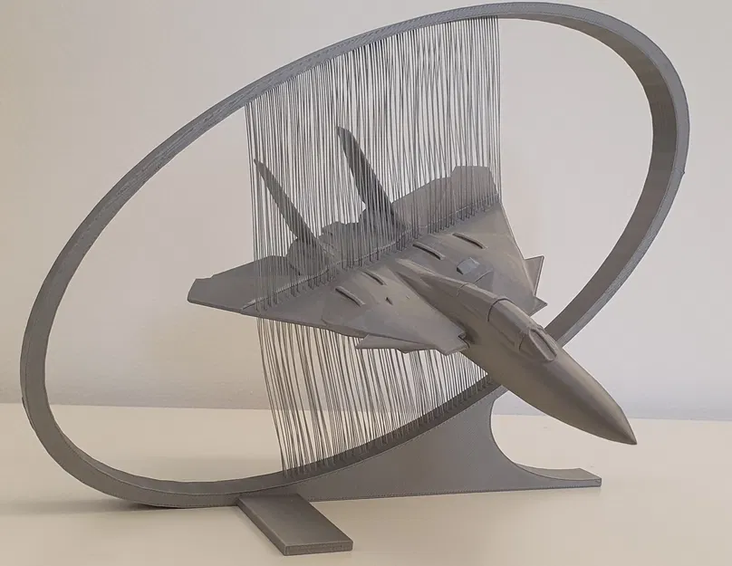 Mô hình nghệ thuật dây máy bay Grumman F-14 Tomcat - Image 4