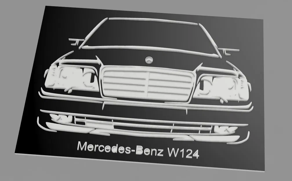 Tấm trang trí Mercedes W124 - Image 1