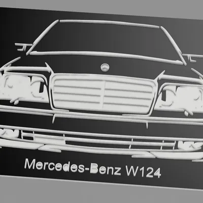 Tấm trang trí Mercedes W124