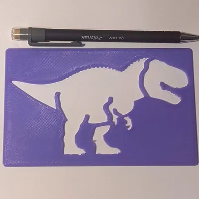 Thẻ Stencil Khủng Long XL
