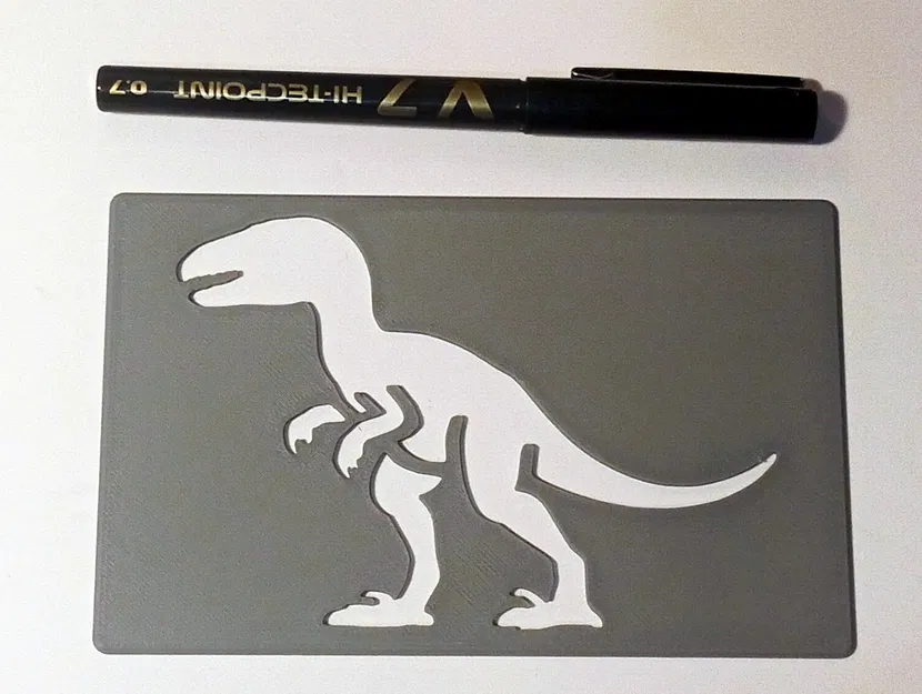 Thẻ Stencil Khủng Long XL - Image 3