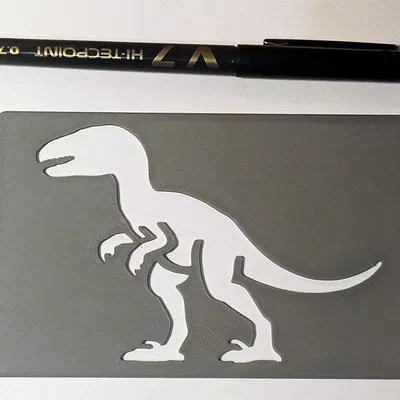 Thẻ Stencil Khủng Long XL