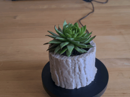 Chậu Hoa/Chậu Trồng Cây Hình Khúc Gỗ - Thumbnail 2