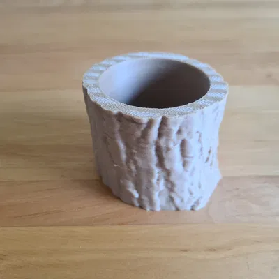 Chậu Hoa/Chậu Trồng Cây Hình Khúc Gỗ