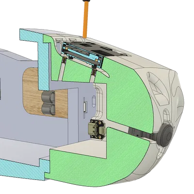 Mũi thay thế Heewing T2 Cruza cho Walksnail VTX
