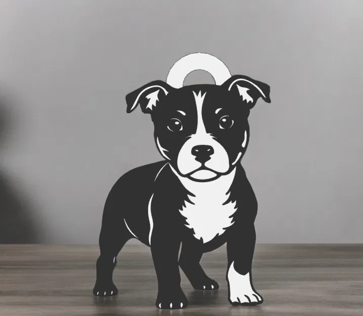 Móc Khóa Chó 2D Đơn Giản - Image 3