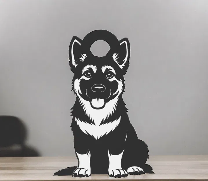 Móc Khóa Chó 2D Đơn Giản - Image 9