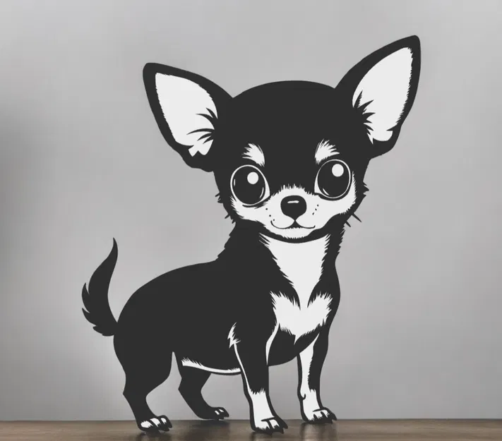 Trang trí tường 2D hình chó độc đáo - Image 9