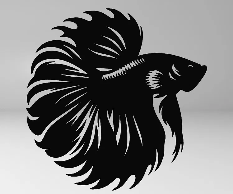 CÁ BETA, TRANH CÁ BETA, TRANH TƯỜNG CÁ BETA, TRANH 2D CÁ BETA, TRANG TRÍ CÁ BETA - Image 1