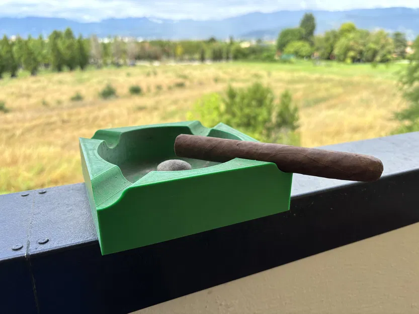 Gạt Tàn Sang Trọng Có Chỗ Tựa Xì Gà và Khe Làm Sạch Tẩu - Image 1