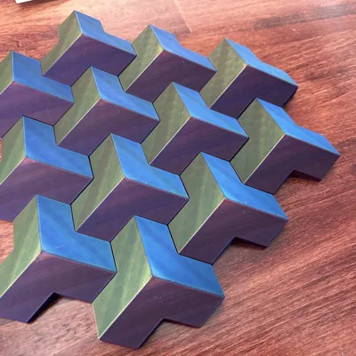 Gạch Dán Tường Tam Giác Lục Giác (Trihexagon Wall Tile)