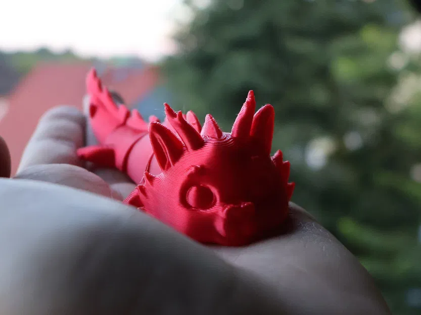 Rồng Rừng - Móc Khóa Nhân Vật Khớp Nối (Sừng Thấp) - Image 2