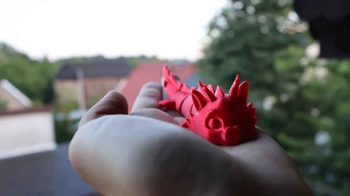 Rồng Rừng - Móc Khóa Nhân Vật Khớp Nối (Sừng Thấp) - Image 3