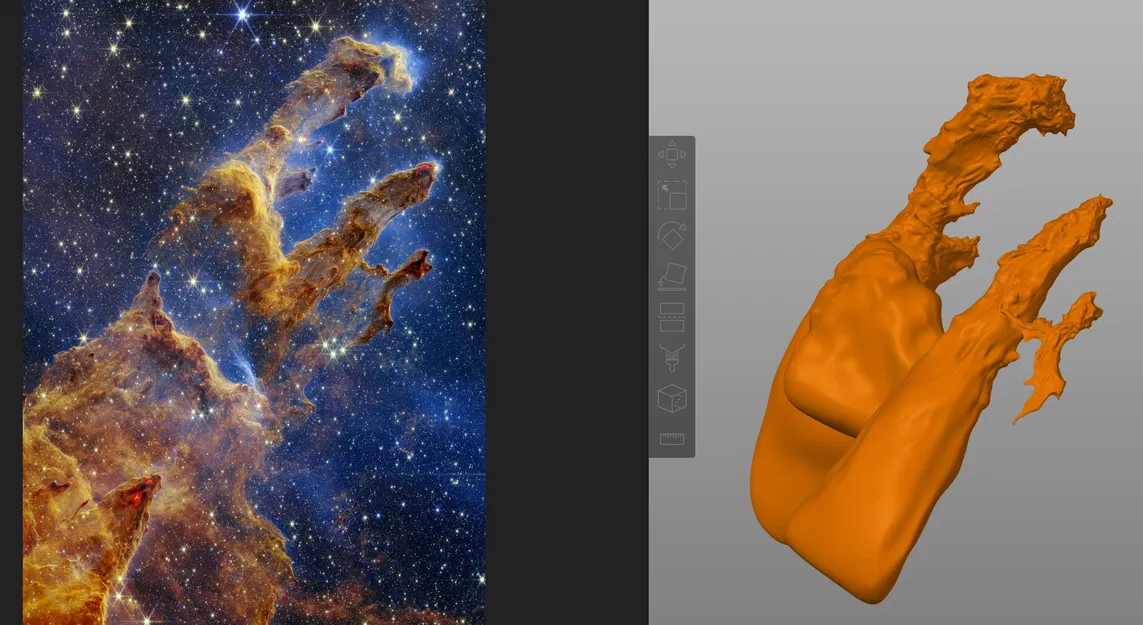 Mô hình 3D Cột Tạo Hóa (Pillars of Creation) - Image 2