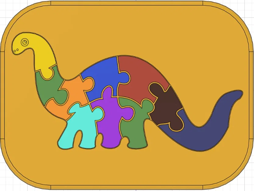 Puzzle Khủng Long Brontosaurus Cho Bé - Image 3