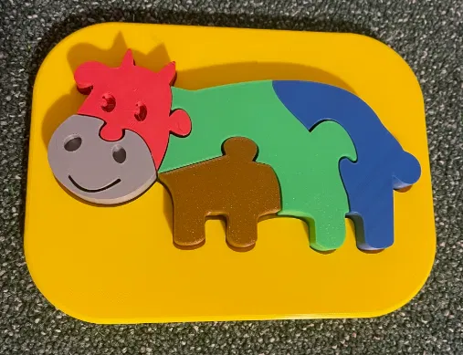 Bò - Xếp Hình Cho Bé - Image 1