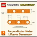 Thanh Nối Tương Thích LEGO Technic Lỗ Vuông Góc - Thumbnail 1