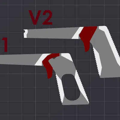 Súng Thun Tí Hon V2 (in nguyên khối)