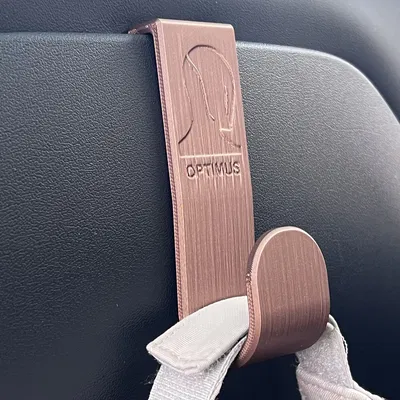 MÓC TREO GHẾ SAU TESLA MODEL Y - Logo Optimus hoặc Tesla