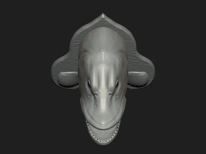 Trang trí đầu cá chó treo tường - Image 5