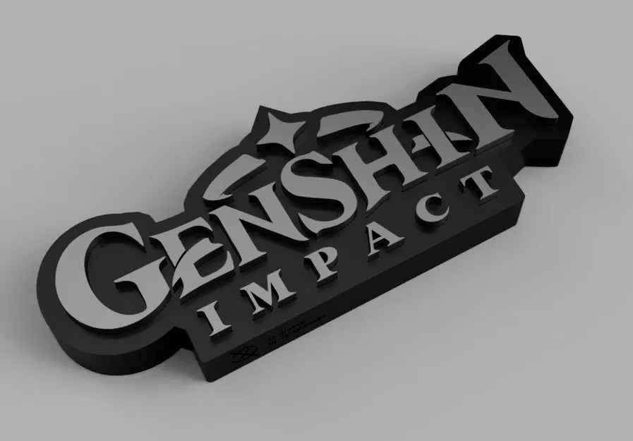 Chân Đế Logo Genshin Impact 3D - Image 1