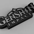 Chân Đế Logo Genshin Impact 3D - Thumbnail 1