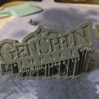 Chân Đế Logo Genshin Impact 3D