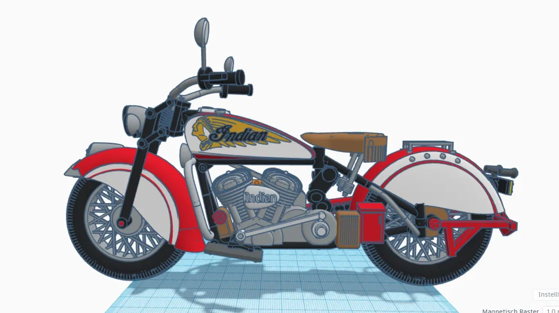 Mô hình xe Indian Chief đời 1947 của Ed van der Heijden - Image 3