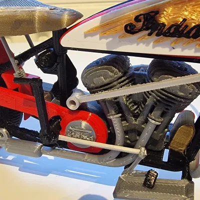 Mô hình xe Indian Chief đời 1947 của Ed van der Heijden